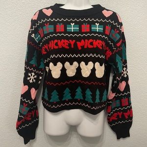 H&M Disney Mickey Christmas Sweater S